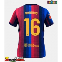 Camisa de Futebol Barcelona Rodri Hernandez #16 Equipamento Principal 2026-27 Manga Curta